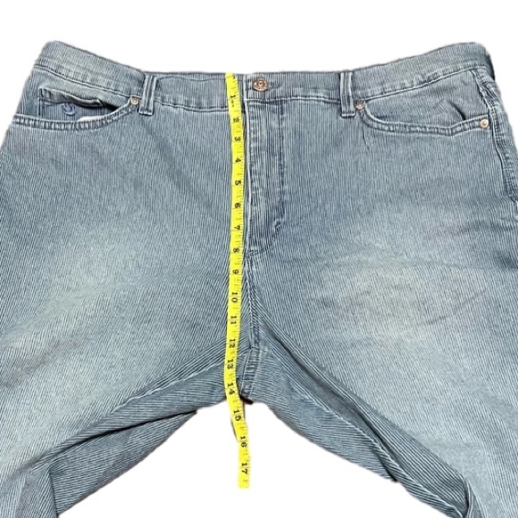 Gloria Vanderbilt All-Around Slimming Effect Striped Capri Women’s (Sz 18) - Picture 8 of 10